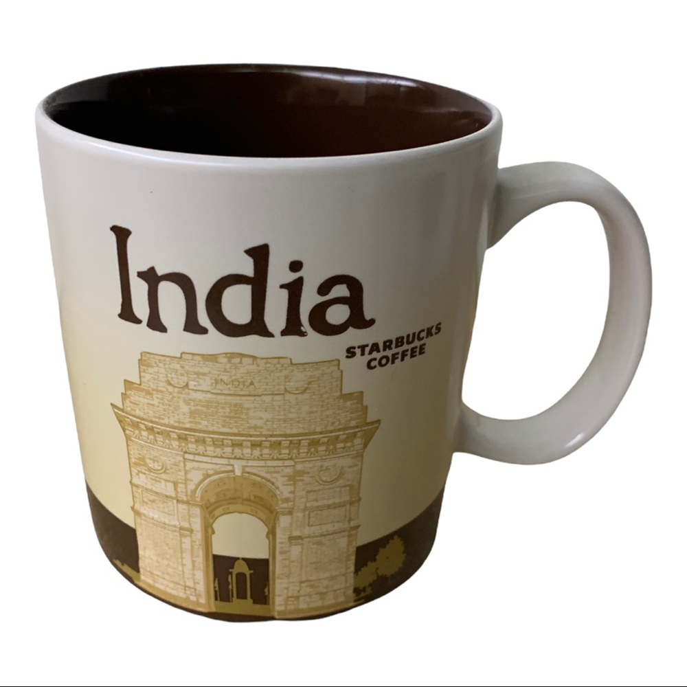 Starbucks 2013 India Cricket Global Icon City Collector Series 16oz Coffee Mug